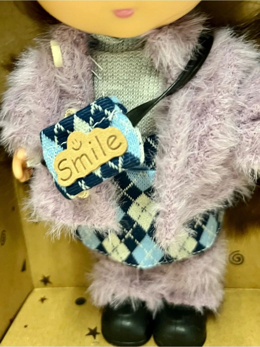 New, Mia Potato Doll 8”, 20 cm, 1/8 Scale in Lilac Outfit